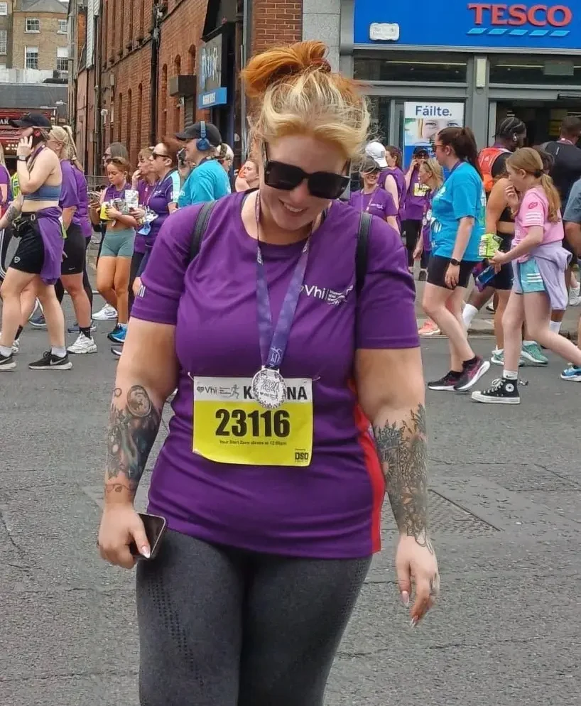 Katrina Darcy in a marathon