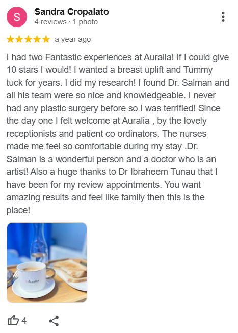 Sandra breast lift review